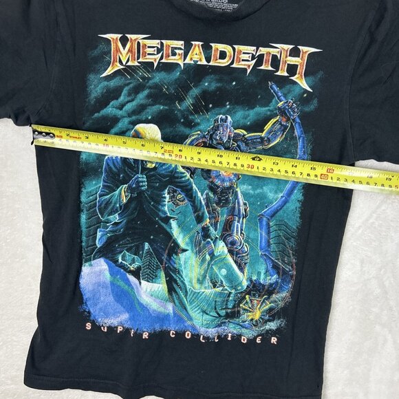 Megadeth Super Collider 2013 Shirt Tour Concert Medium Mens Black Metal Merch - Picture 6 of 8